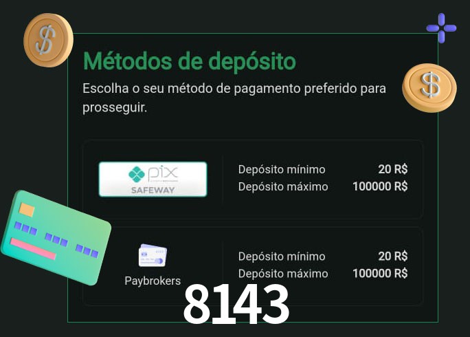 O cassino 8143bet oferece uma grande variedade de métodos de pagamento